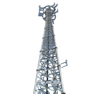 High Resolution 3-leg Tubular Telecommunication Steel Lattice Tower