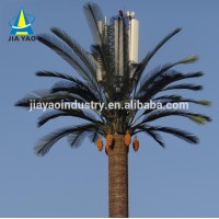 15 22 25 28 35 meter Hot dip galvanised steel camouflaged palm tree gsm wifi isp antenna monopole tower