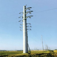 Electric Power Distribution Line Steel Pole