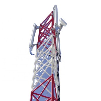 50 meters 3 Legs Tubular Radio Telecom Lattice Steel Tower