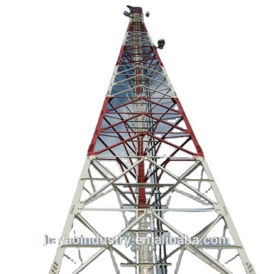 Professional drawing triangular radio lattice locking antenna Radome Material telecom tower