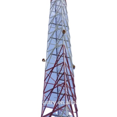 Steel gsm antenna 5km wifi bts anglular Base Station cell phone 3 leg triangular lattice telecom towers