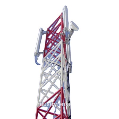 Manufacturer Microwave Antenna Triangular Tubular Telecommunication Steel Lattice Tower